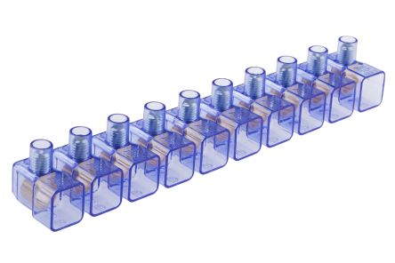 CMD8680758 Non-Fused Terminal Block, 10 Way/Pole, Screw Terminals