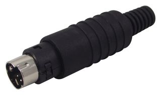4850.1410  Audio / Video Connector, 4 Contacts, Plug, Cable Mount, Solder