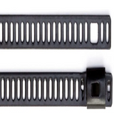 CMD121-652 Black Polyester Coated Stainless Steel Ladder Cable Clamp, 225mm x 7 mm