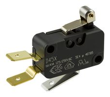 D459-V3RA  Microswitch, Snap Action, Roller Lever, SPDT, Quick Connect