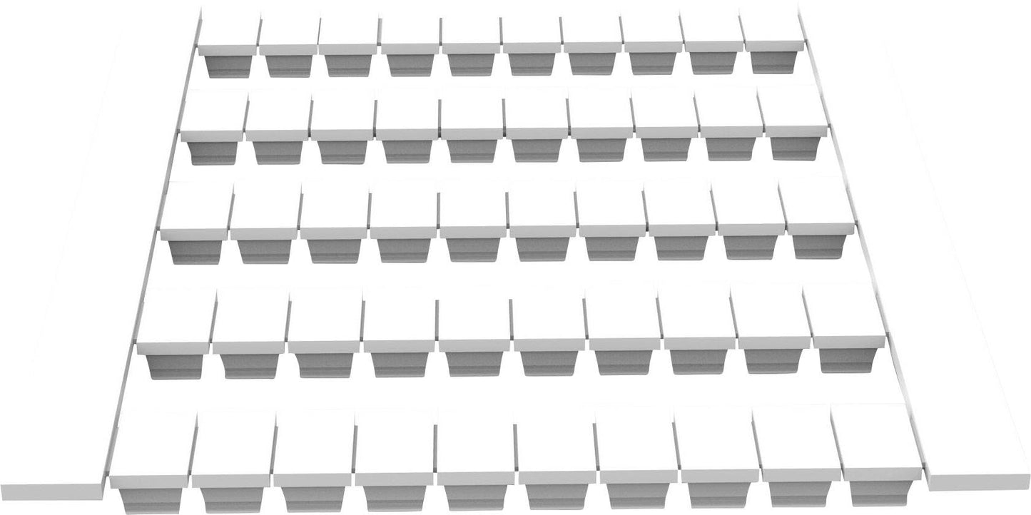 DEK4-50P-19-00A(H) Label strip White