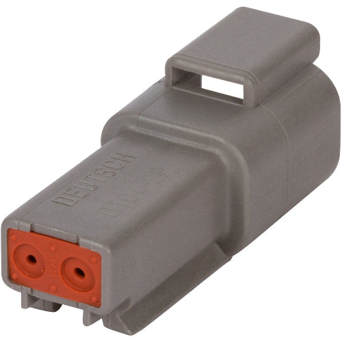 DT04-2P Automotive Connector Housing, IP68, DT, Receptacle, 2 Ways, DT Series Pin Contacts