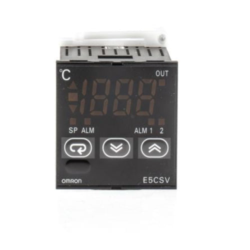 E5CSV-R1TD-500 E5CSV Panel Mount PID Temperature Controller, 48 x 48mm 1 Input, 2 Output Relay, 24 V ac/dc Supply Voltage