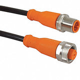 EVC013 M12 4-Pin - M12 4-Pin Female, Male Cable & Connector