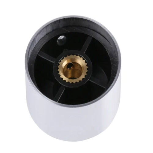 CMD499-955 Silver Potentiometer Knob