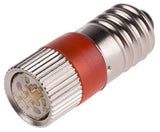 LED Reflector Bulb, E10, Green, Multichip, 10mm dia., 6 V ac