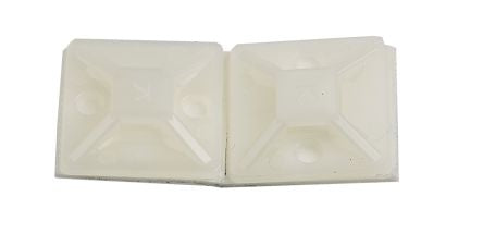 Self Adhesive Natural Cable Tie Mount 19.5 mm x 19.5mm, 4.6mm Max. Cable Tie Width