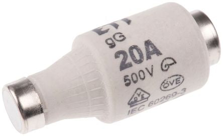 20A DII Diazed Fuse, E27 Thread Size, gG - gL, 500V ac