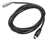 Male Moulded Plug to Unterminated Black DIN Cable Assembly