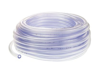 PVC Flexible Tubing, transparent, 12mm External Diameter, 25m Long