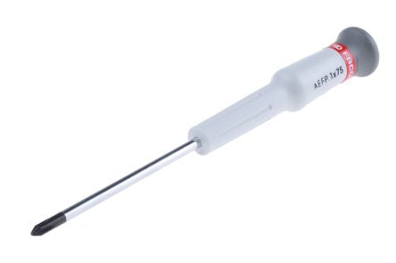 AEFP.1X75 Facom Phillips Precision Screwdriver, PH1 Tip, 168 mm Overall