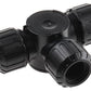 ASF16X3/T/BL Cable Conduit Fitting, Nylon 66 Black 16mm nominal size IP66, IP67 M16