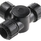 ASF16X3/T/BL Cable Conduit Fitting, Nylon 66 Black 16mm nominal size IP66, IP67 M16
