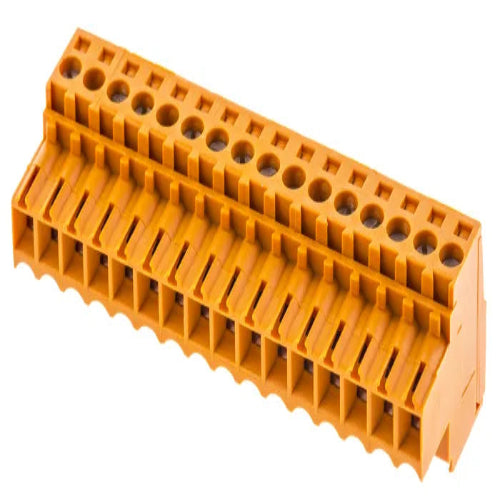 BL 3.50/16/180 SN OR BX - 1597500000 Non-Fused Terminal Block, 16 Way/Pole
