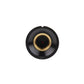 Potentiometer Knob, Grub Screw Type, 16.2mm Knob Diameter, Black, Red, 6.35mm Shaft