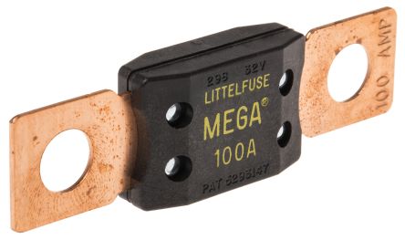 100A Yellow Bolt Down Car Fuse, 32V dc LITTELFUSE