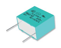 F862BK124K310ALR0L Safety Capacitor, 0.12 µF, X2, F862 Series, 310 V