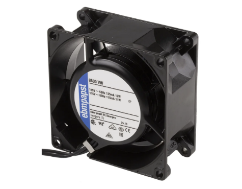 8500VW  115 V ac, AC Axial Fan, 80 x 80 x 38mm, 50m³/h, 12W