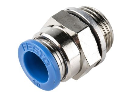 QS-G3/8-8 Pneumatic Straight Threaded-to-Tube Adapter