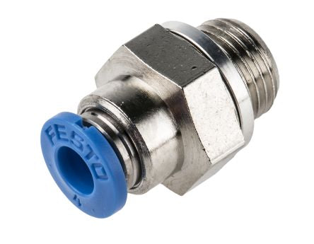 QS-G1/8-4 Pneumatic Straight Threaded-to-Tube Adapter