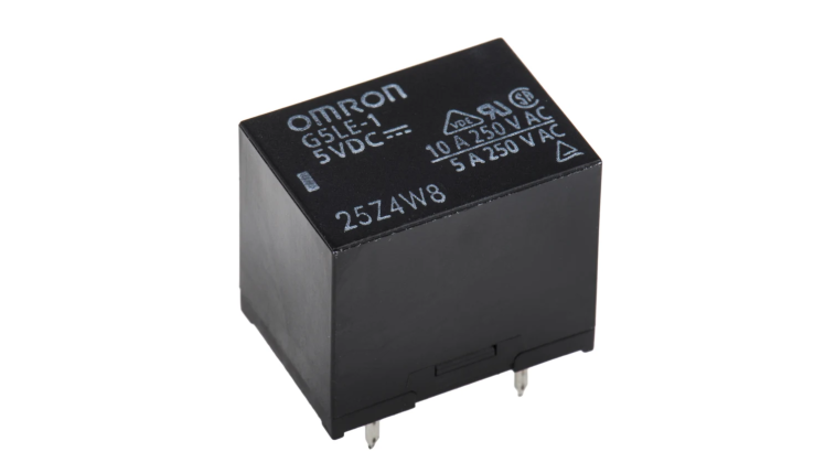 G5LE-1 DC5 PCB Mount Power Relay, 5V dc Coil, 10A Switching Current, SPDT