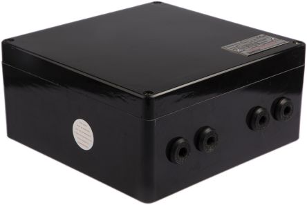 GB 255 - 730385 Bartec GB Series Black Junction Box, IP66, 20 Terminals, ATEX, 255 x 250 x 120mm