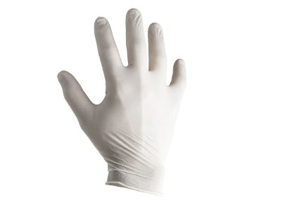 CMD1242028   Natural Latex Gloves size 8 - M Powder-Free x 100