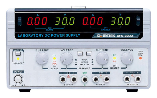 GPS-3303 Bench Power Supply, Adjustable, Fixed, 3 Output, 0 V, 30 V, 0 A, 3 A