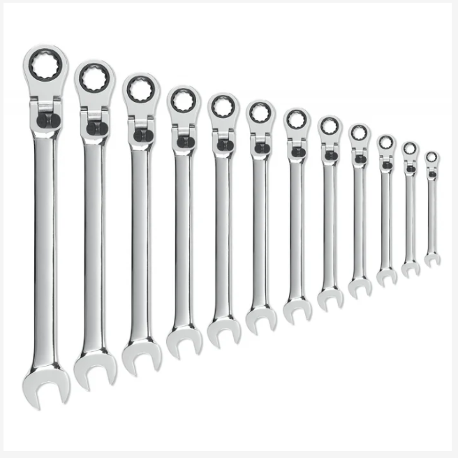 85698 GearWrench 12-Piece Spanner Set, 8 → 19 mm