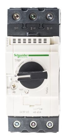 GV3P50 Thermal Magnetic Circuit Breaker, TeSys GV3 Series, 50 A, 3 Pole, 690 VAC