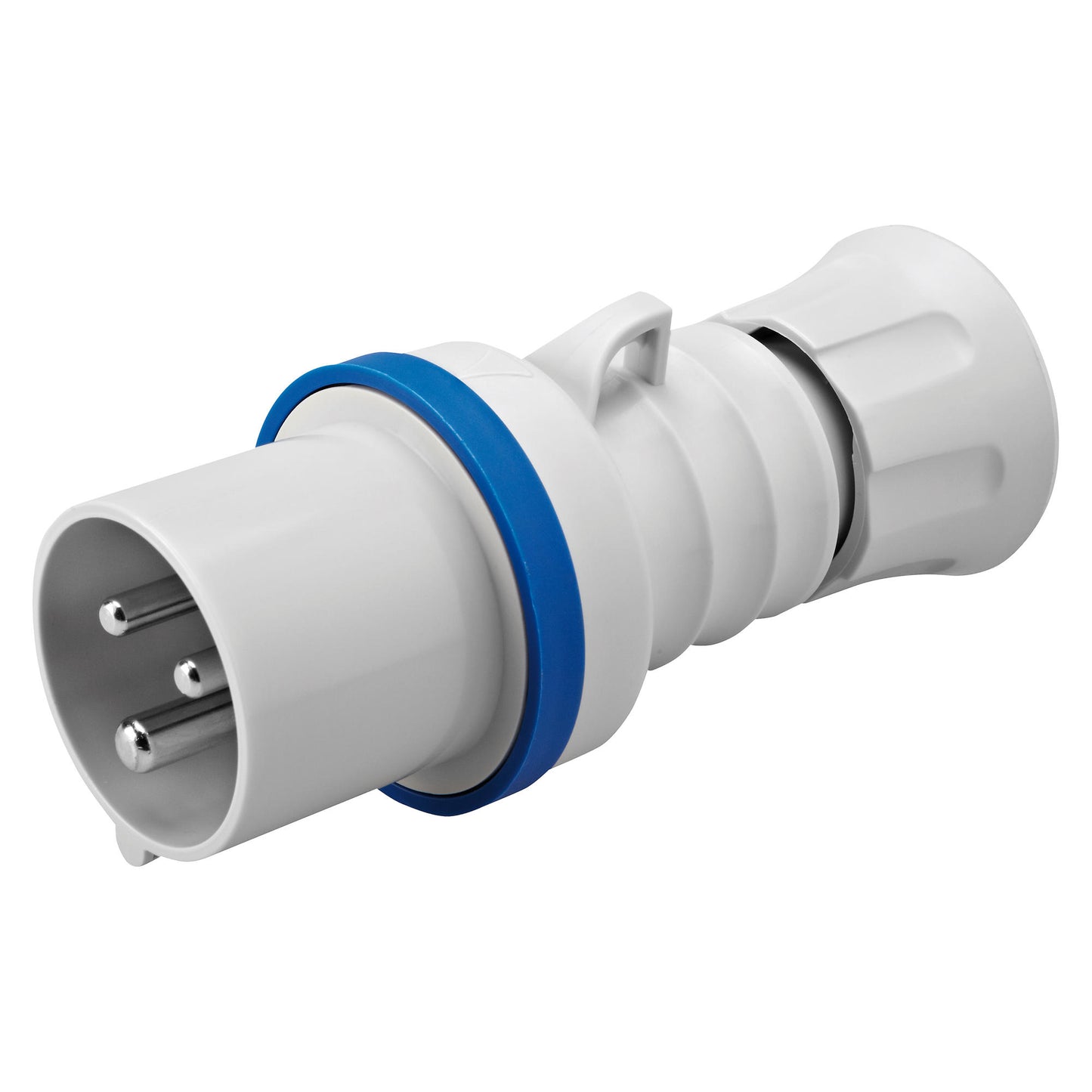 GW60004H Connection Plug, 16A, 3P, Straight Plug, Blue, Ip44/Ip54, 50/60Hz