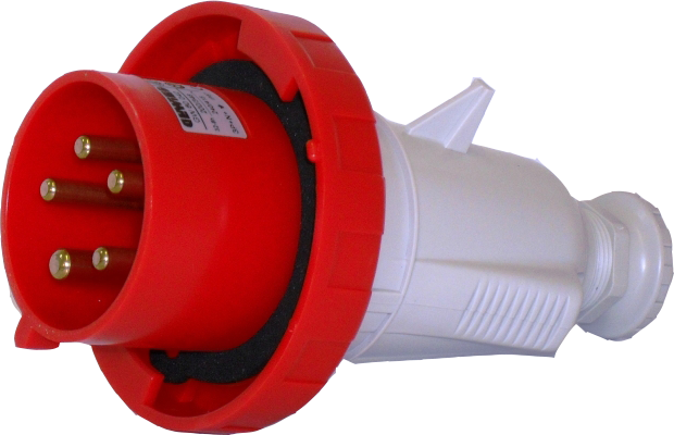 GW60061 Plug IP67 3P+N+E 125A 346-415V 6H IEC309 HP