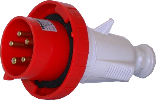 GW60061 Plug IP67 3P+N+E 125A 346-415V 6H IEC309 HP