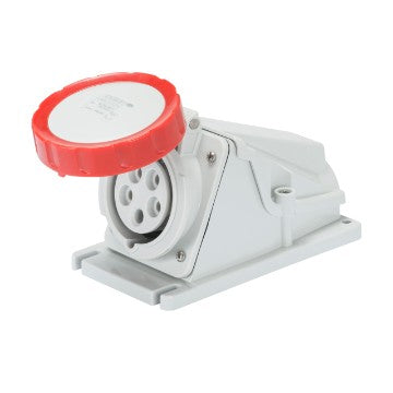GW62493 Gewiss 90° ANGLED SURFACE-MOUNTING SOCKET-OUTLET - IP44 - 3P+N+E 32A 380-415V