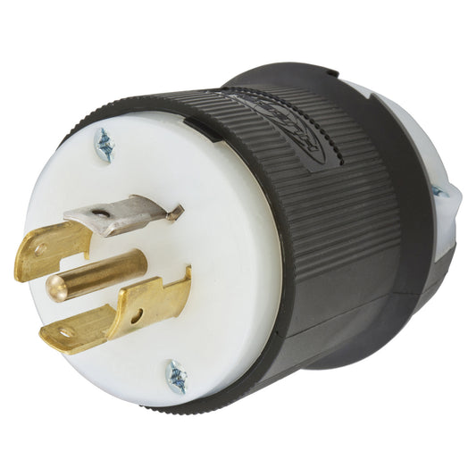 HBL2511 Power Entry Connector, Power Entry, 20 A, Black, White, Nylon (Polyamide) Body, 208 V