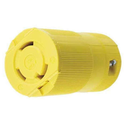 HBL2613VY  30A Locking Connector 2P 3W 125VAC L5-30R YL