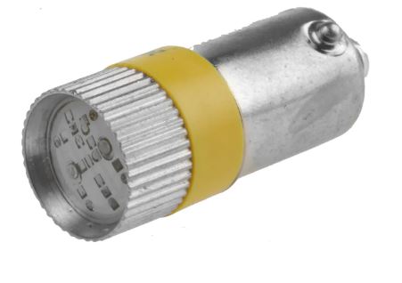 CMD205072  LED Reflector Bulb, BA9s, Yellow, Multichip, 10mm dia.