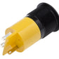 Yellow Indicator, 24 V ac/dc, 22mm Mounting Hole Size, Solder Tab Termination