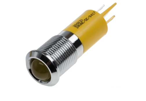 CMD206031  Yellow Indicator, 24 V ac/dc, 14mm Mounting Hole Size
