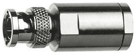 Cable Mount BNC Connector, Plug, Nickel