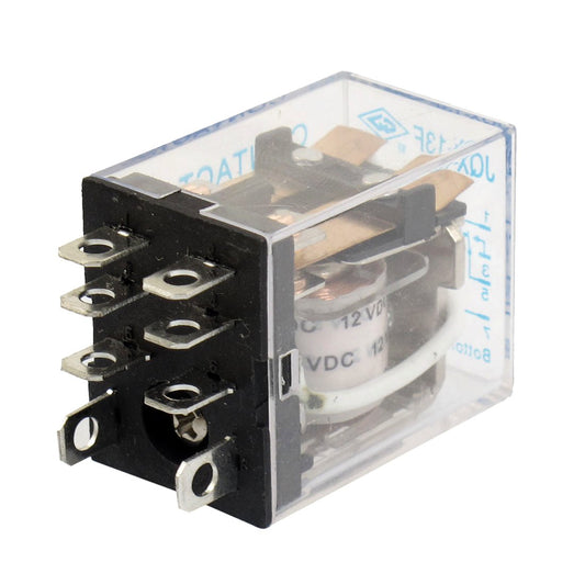JQX-13 F  DC 12 V 8-pin coil DPDT Relay power