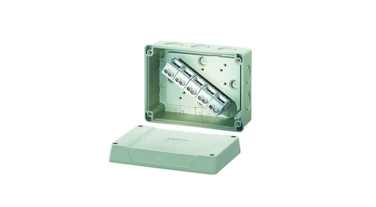 KF9105 Thermoplastic Indoor/Outdoor Enclosures w/ Metric Knockouts & Terminal Block