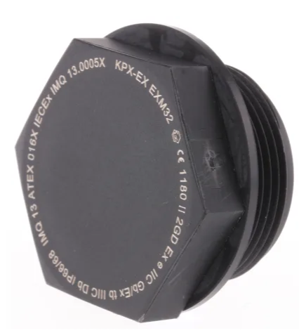 CMD8159181 Kopex-EX ATEX M32 Stopping Plug, Nylon, Threaded pack of 10