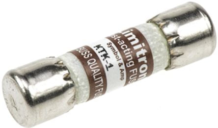 KTK-1 Melamine Cartridge Fuse, 10 x 38mm, Speed F, 1A