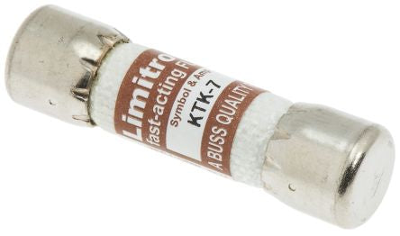 KTK-7 Melamine Cartridge Fuse, 10 x 38mm, Speed F, 7A