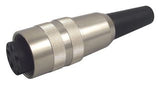 KV40 DIN Audio / Video Connector, 4 Contacts, Jack, Cable Mount, Solder
