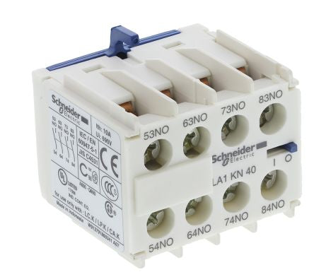 LA1KN40 Auxiliary Contact, Clip On, 10 A
