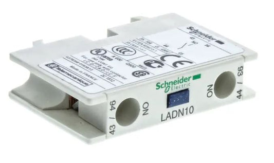 LADN10 -  Schneider Electric - Auxiliary Contact Block, 1 Contact, 1NO, Front Mount