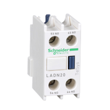 LADN20 -  Schneider Electric - Auxiliary contact block, TeSys D, 2NO, front mounting, screw clamp terminals