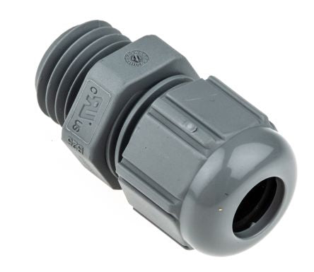 53111000 Lapp SKINTOP Series Grey Polyamide Cable Gland, M12 Thread, 3.5mm min., 7mm max., IP66, IP68, IP69K